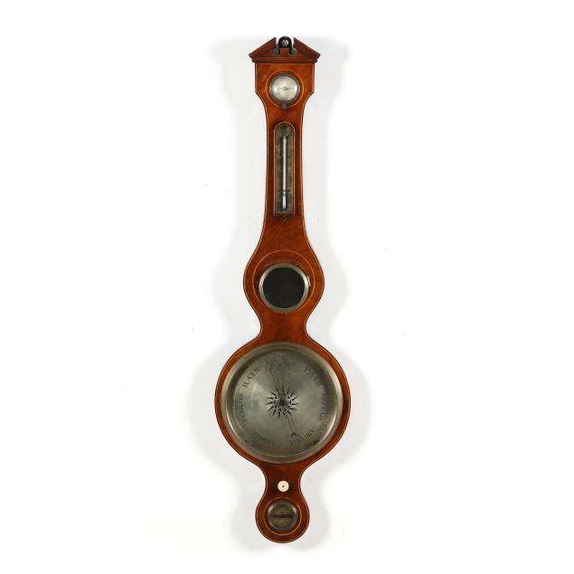 antique-regency-mahogany-wheel-barometer-signed-armedroz