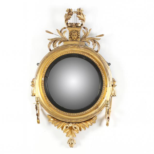 regency-giltwood-girandole-convex-mirror