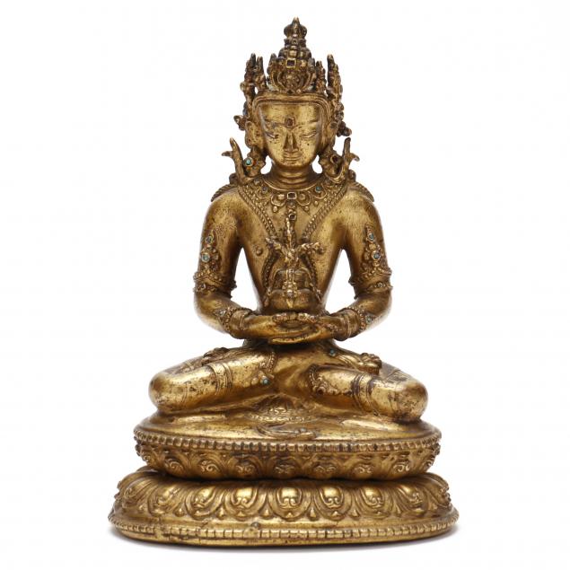 a-nepalese-gilt-copper-alloy-sculpture-of-amitayus