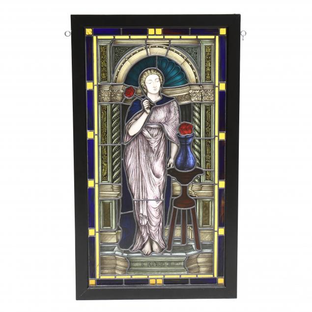 bobby-mcgee-nc-20th-21st-century-stained-art-glass-window-i-rose-i
