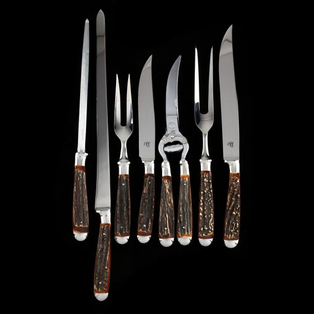 a-boxed-set-of-abercrombie-fitch-stag-handled-knives