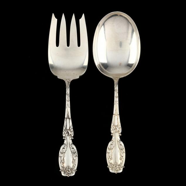 american-i-cattails-i-sterling-silver-two-piece-salad-serving-set
