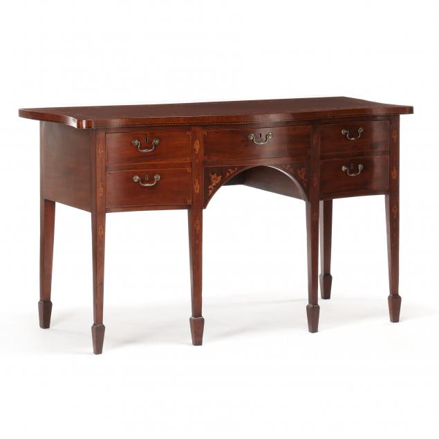 george-iii-inlaid-mahogany-serpentine-sideboard