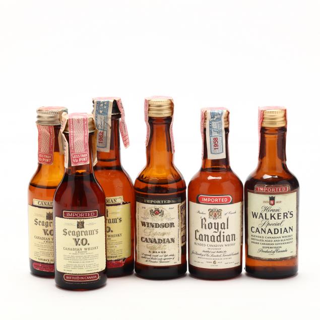 vintage-canadian-whisky-miniatures