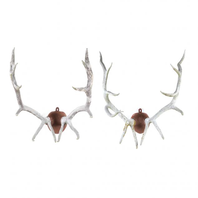 pair-of-elk-antler-mounts