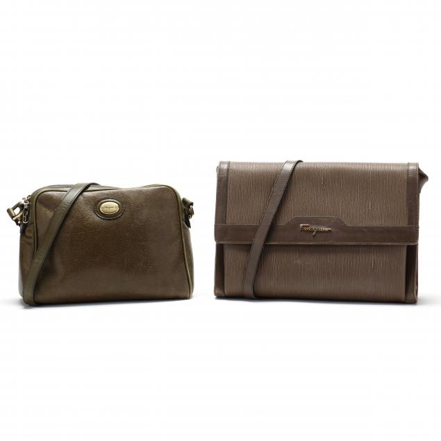 two-vintage-salvatore-ferragamo-handbags