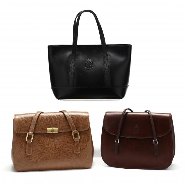 three-vintage-mark-cross-handbags