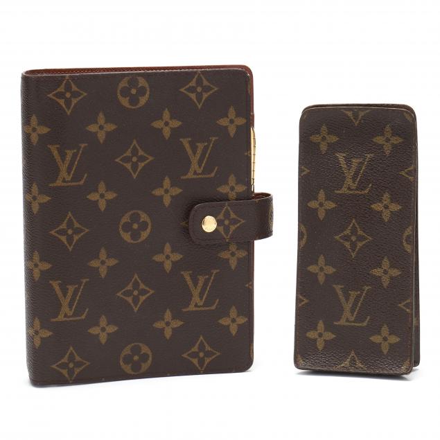 two-louis-vuitton-monogram-accessories-canvas-agenda-cover-glasses-case