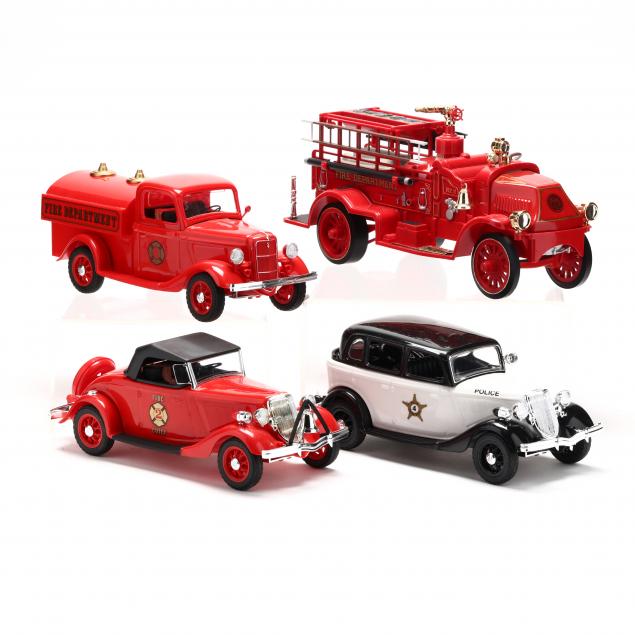 jim-beam-bourbon-whiskey-in-vintage-police-fire-truck-decanters