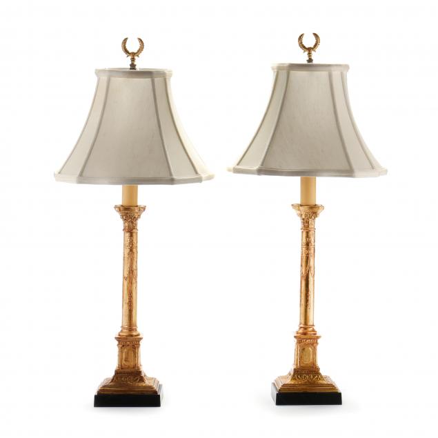 pair-of-chelsea-house-neoclassical-style-columnar-candlestick-table-lamps