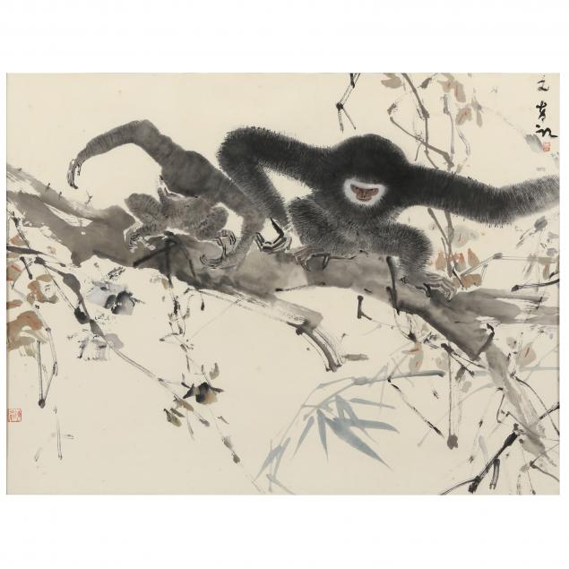 chen-wen-hsi-singaporean-1906-1991-i-two-gibbons-i