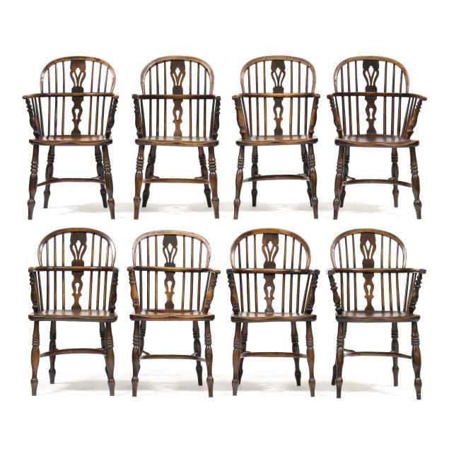 set-of-eight-antique-english-elm-windsor-armchairs