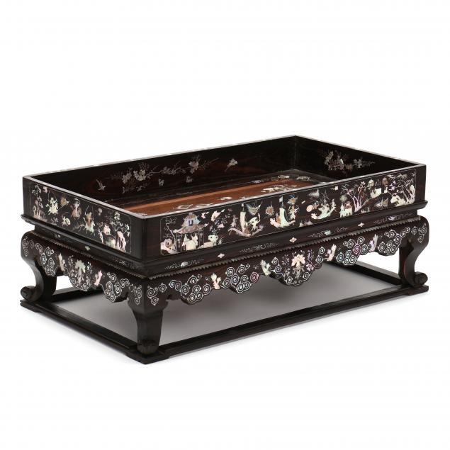 a-chinese-mother-of-pearl-inlaid-hardwood-tray-on-stand