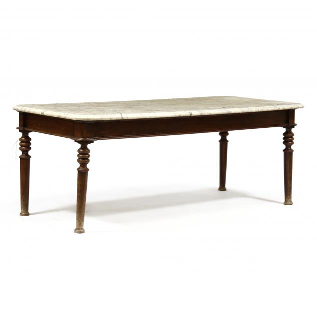 large-antique-english-marble-top-mahogany-serving-table