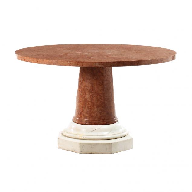 continental-art-deco-marble-circular-center-table