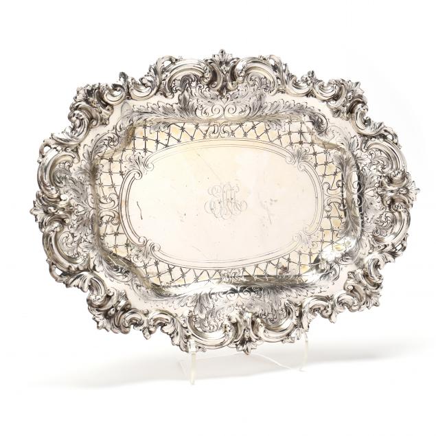 a-sterling-silver-oval-serving-tray-by-frank-smith