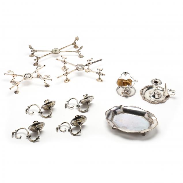 a-collection-of-ten-silver-plated-table-accessories-mostly-english