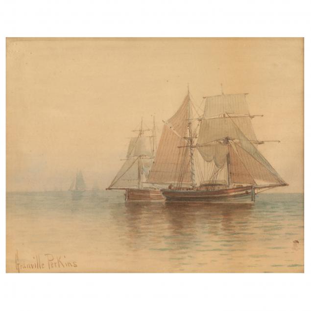 granville-perkins-american-1830-1895-yachts-at-sea