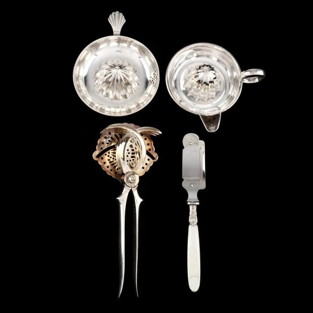 four-continental-sterling-and-silver-plate-cocktail-accessories-including-christofle