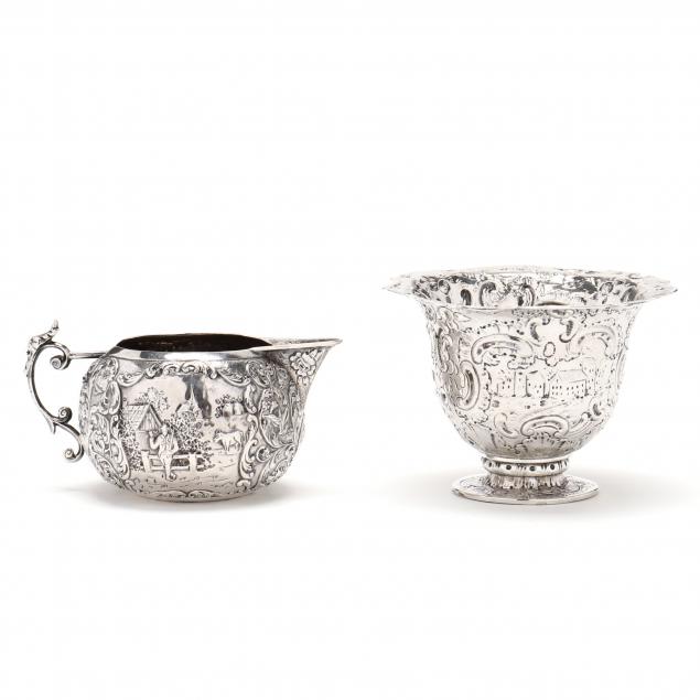 a-dutch-repousse-silver-creamer-and-sugar-bowl