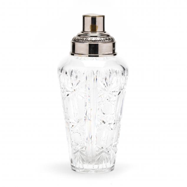 a-sheffield-cut-crystal-shaker-with-silver-plated-mounts