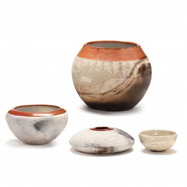 nancee-meeker-american-1951-2022-four-raku-pottery-works