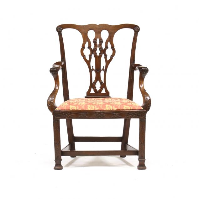 english-chippendale-carved-mahogany-armchair