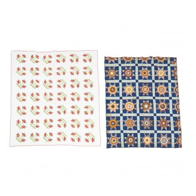 two-antique-handmade-quilts