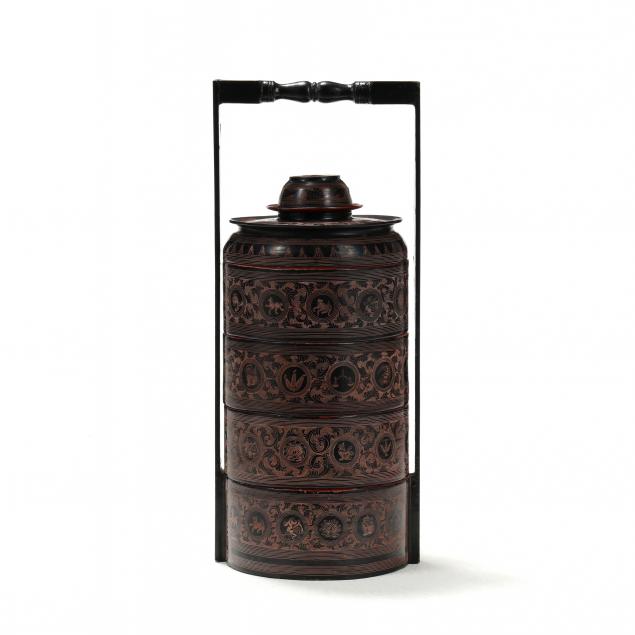 a-burmese-lacquer-stacked-food-container