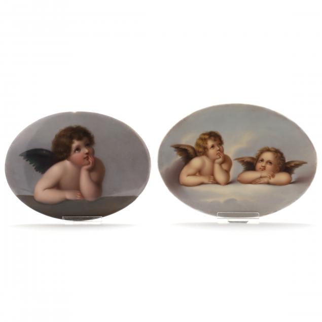 two-continental-painted-porcelain-miniature-plaques-including-k-p-m