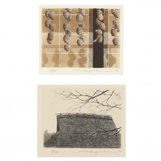 tanaka-ryohei-japanese-1933-2019-two-etchings