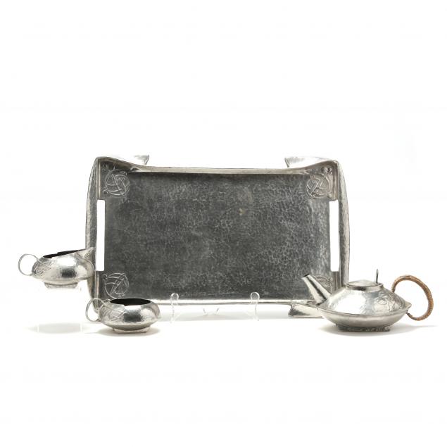 tudric-pewter-art-nouveau-tea-service