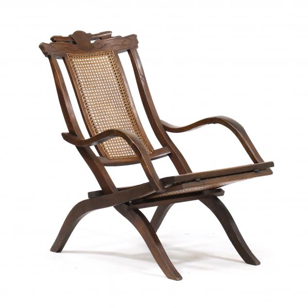 victorian-walnut-and-cane-folding-lounge-chair