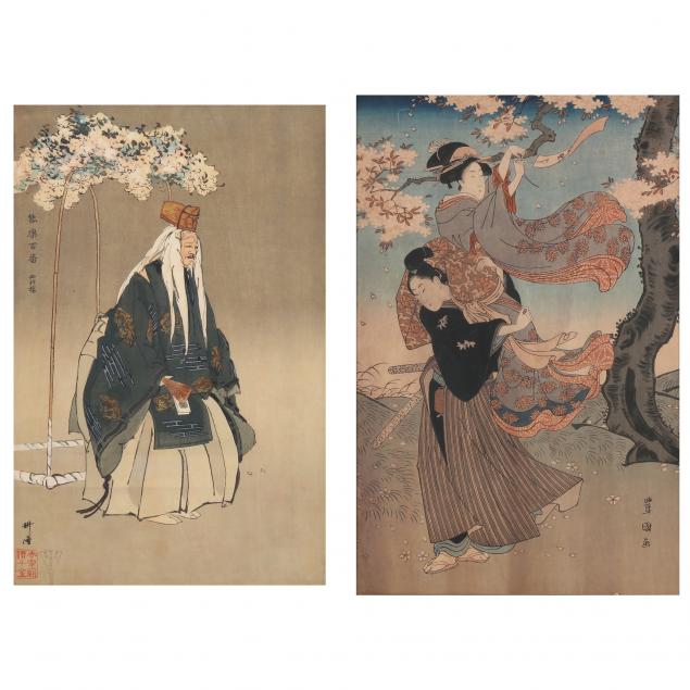 two-japanese-woodblock-prints