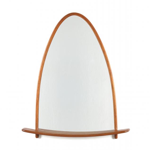 american-craft-inlaid-modernist-wall-mirror-with-shelf