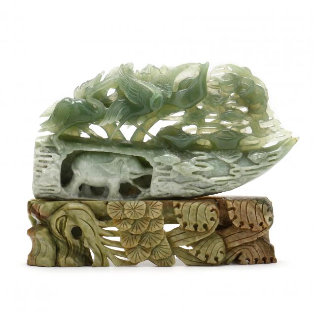 a-chinese-carved-hardstone-sculpture-on-base-tusk-and-cranes