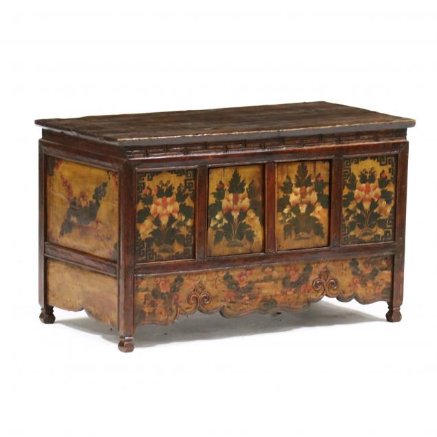 a-tibetan-low-cabinet-with-flowers