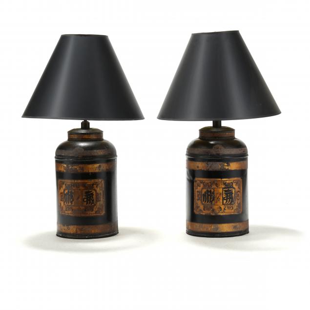 pair-of-chinese-vintage-toleware-tea-canisters-fitted-as-table-lamps