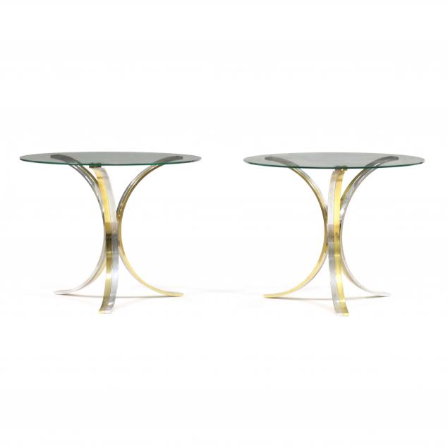 vintage-pair-of-chrome-and-brass-side-tables