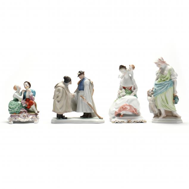 four-herend-natural-figurines