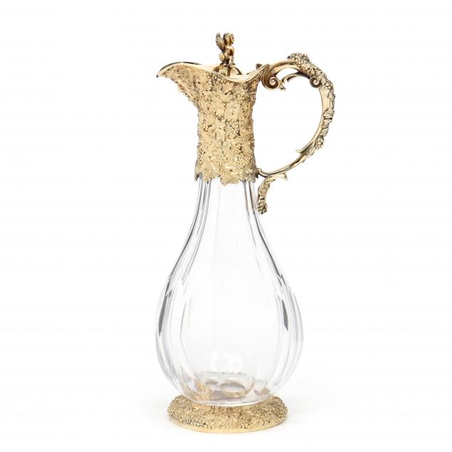 an-elizabeth-ii-silver-gilt-mounted-crystal-wine-ewer-mark-of-asprey