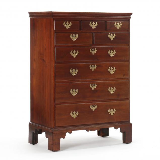 pennsylvania-chippendale-walnut-semi-tall-chest-of-drawers