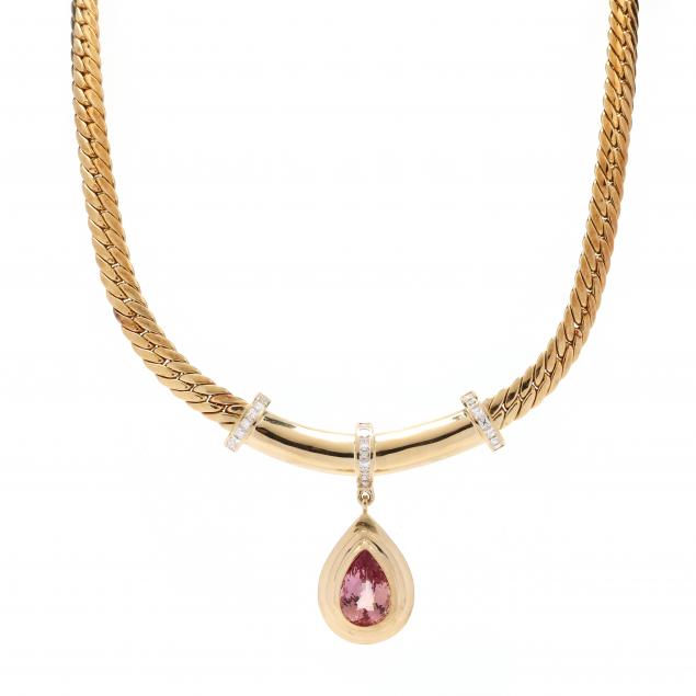 gold-necklace-with-imperial-topaz-pendant