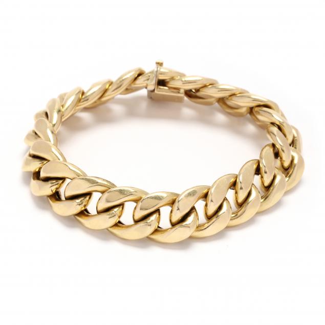 gold-curb-link-bracelet-italy