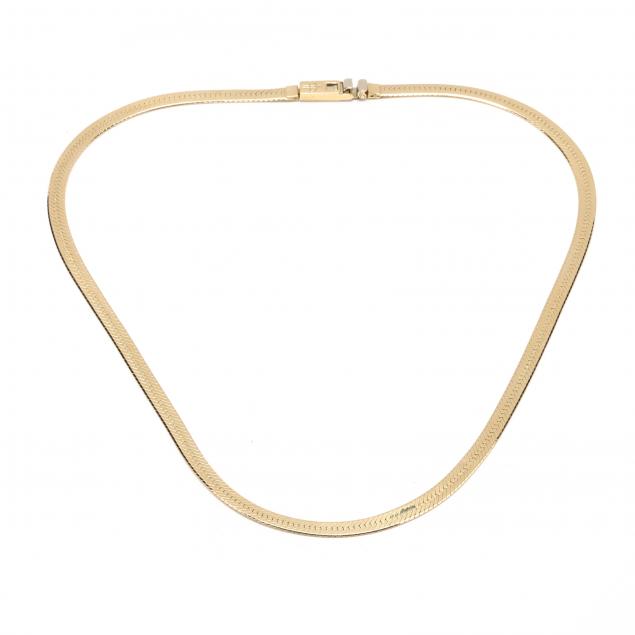 gold-herringbone-necklace