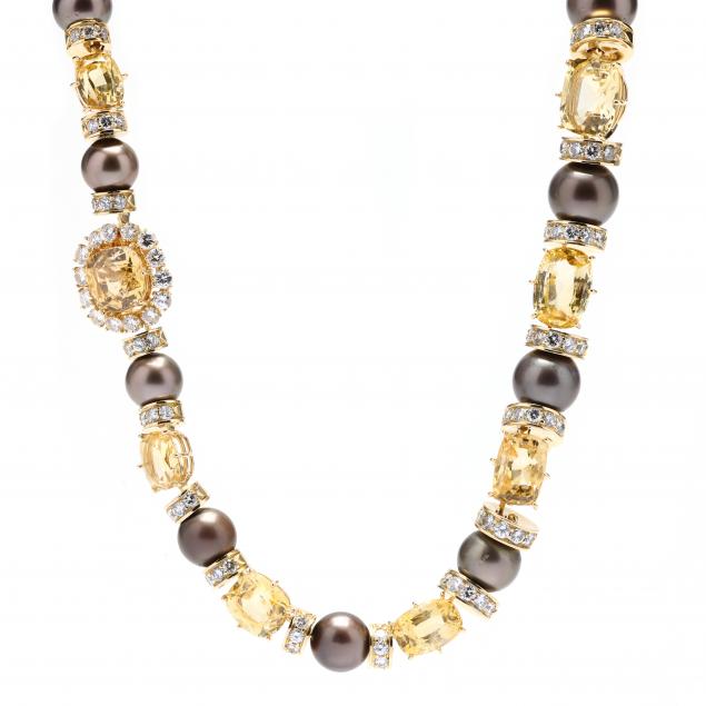 important-gold-yellow-sapphire-tahitian-pearl-and-diamond-necklace