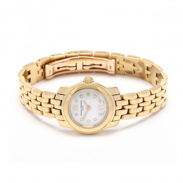 lady-s-gold-capeland-watch-baume-mercier