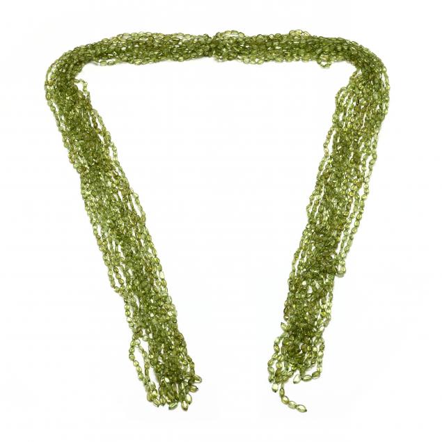 multi-strand-peridot-sautoir