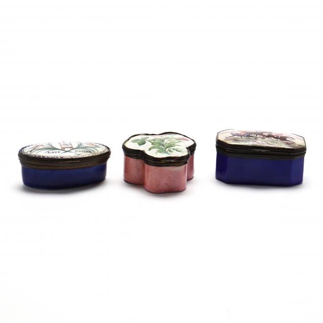 three-antique-enamel-boxes-circa-1800