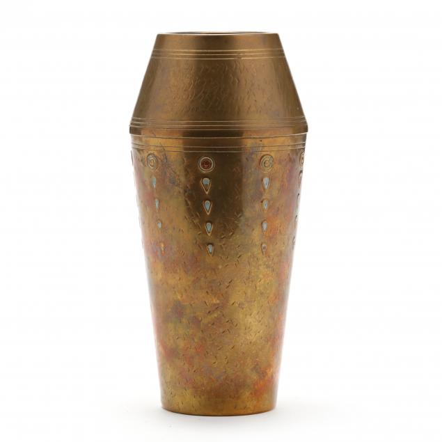 a-jugendstil-art-nouveau-enameled-brass-vase